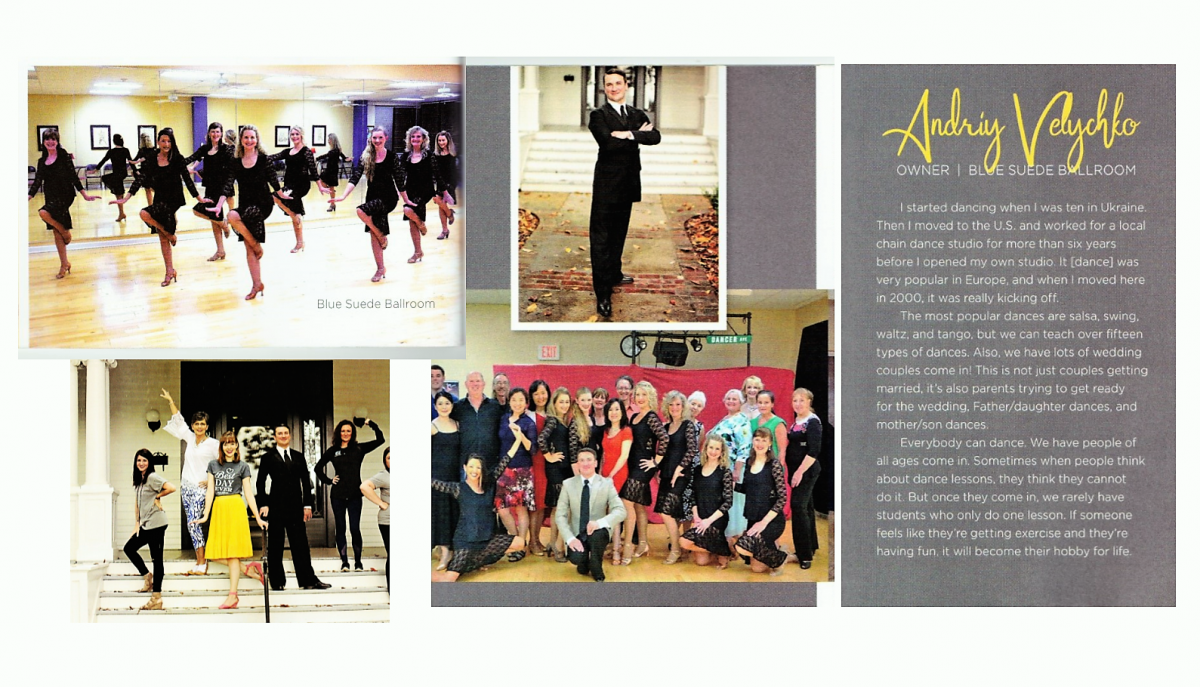 Dance Studio & Media Blue Suede Ballroom