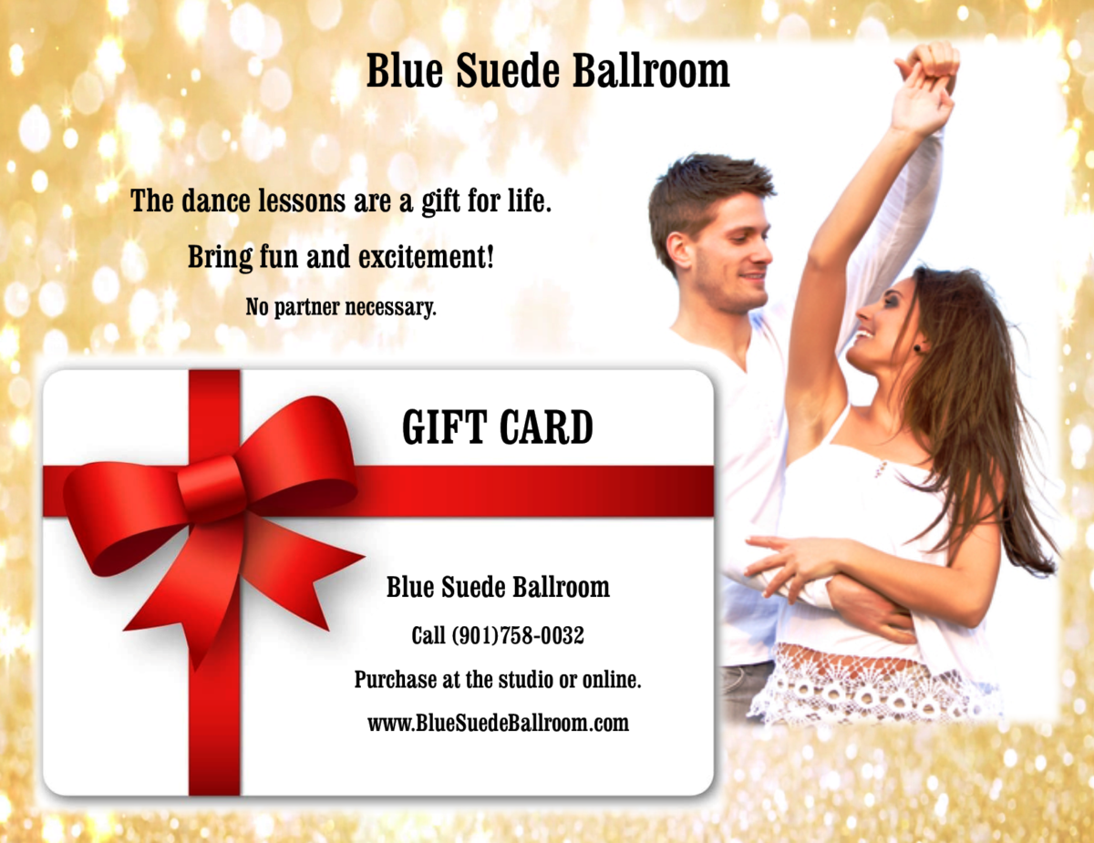 Gift certificates and gift cards for dance lessons