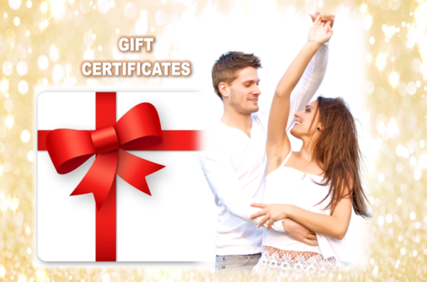 Gift certificates for dance lessons