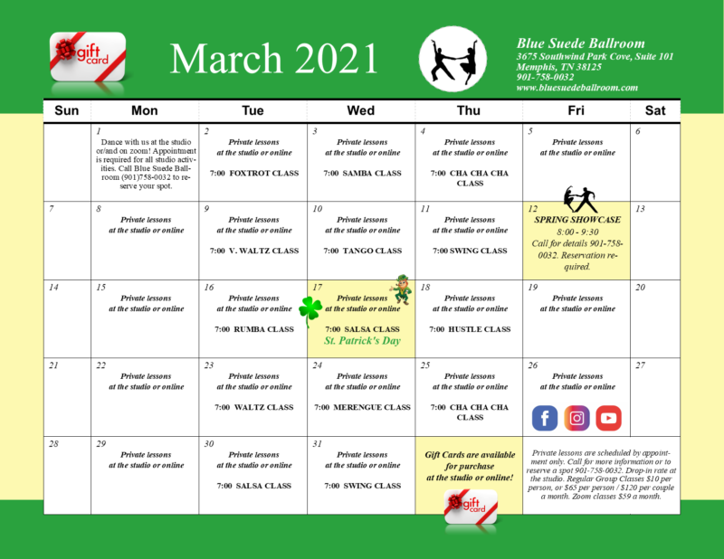 Dance studio classes