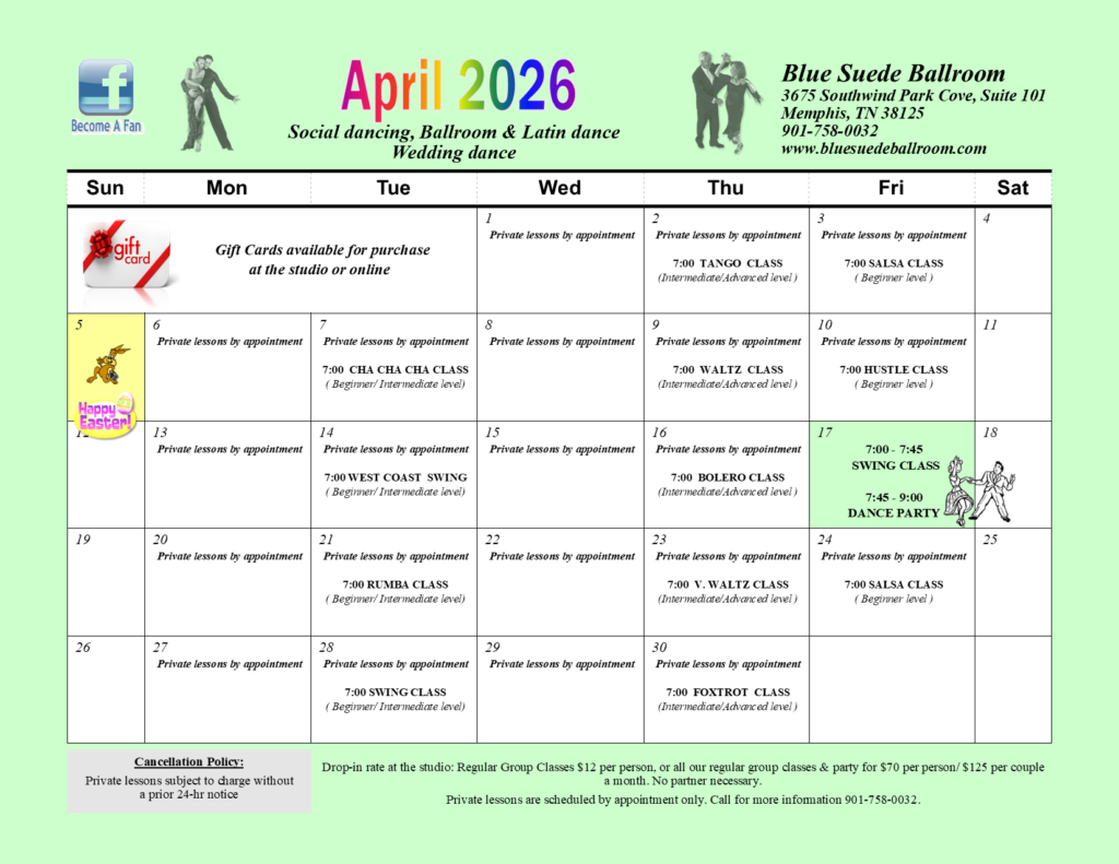 Ballroom dance classes, wedding dance lessons, Salsa, Swing, Tango and Waltz classes